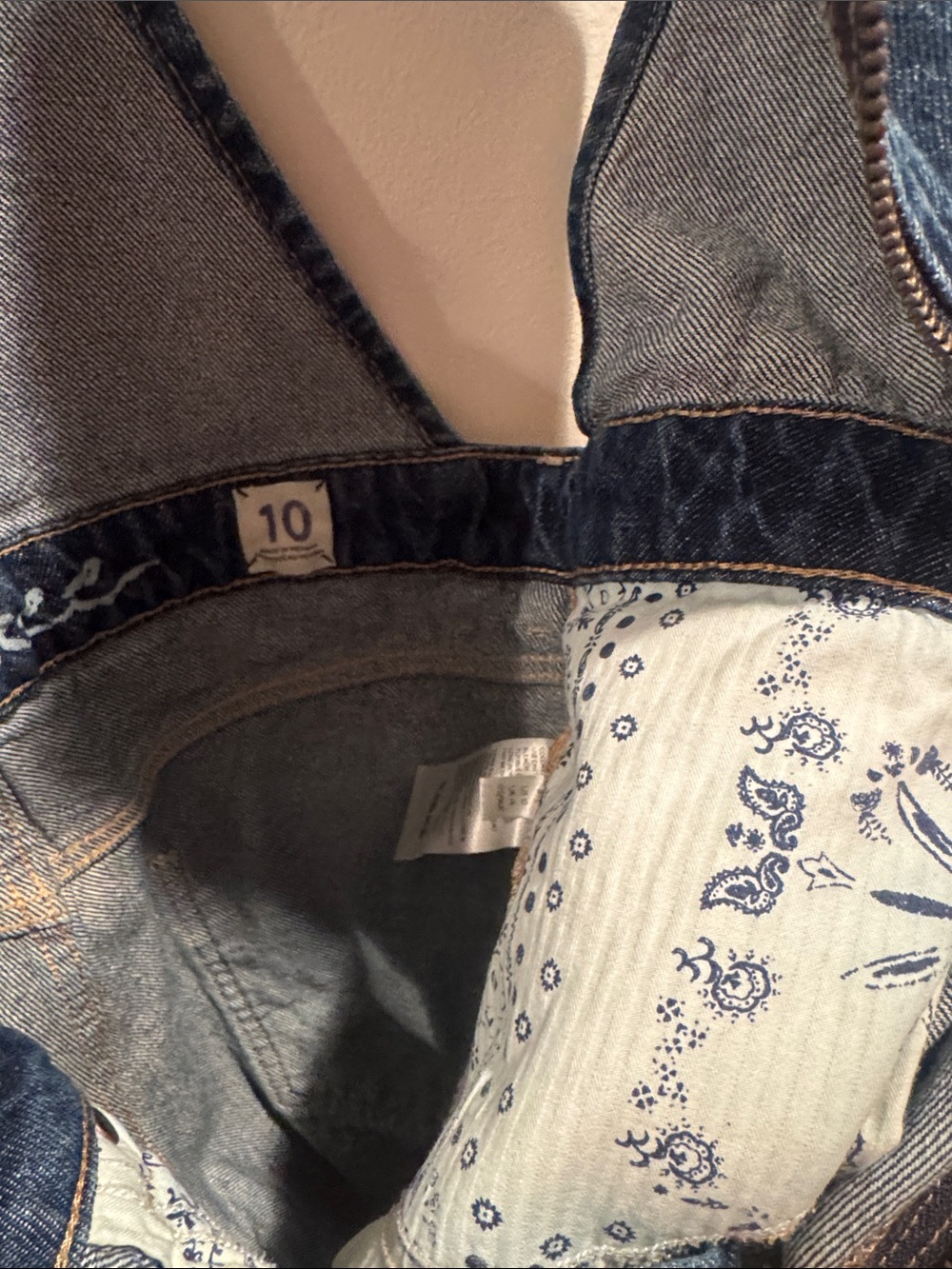 We the Free People Sun-kissed Blue Denim Zip-Front Short Overalls 10 - Picture 6 of 6